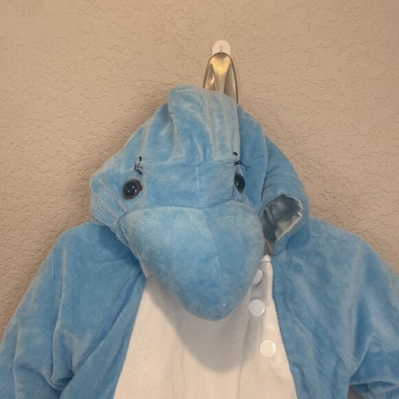 Baby Shark Halloween Costume Pullover Top 0-6M - Hyde & EEK! Plush Blue - Picture 4 of 8